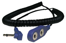 Coil Cord, Dual Wire Snap-One™ Coil Cord with Right Angle Mono PlugDesco